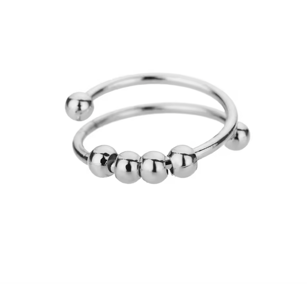 Adjustable Anxiety Spinner Ring for Women