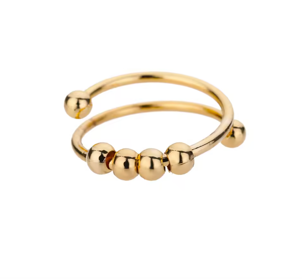 Adjustable Anxiety Spinner Ring for Women