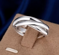 925 Sterling Silver Three Round Women’s Ring