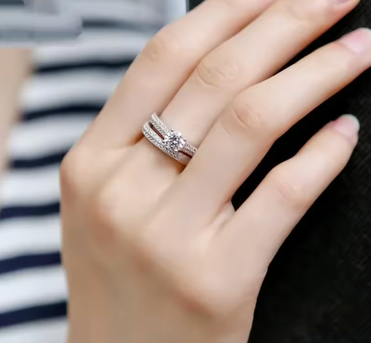 Elegant Wedding Ring Jewelry Gift for Women