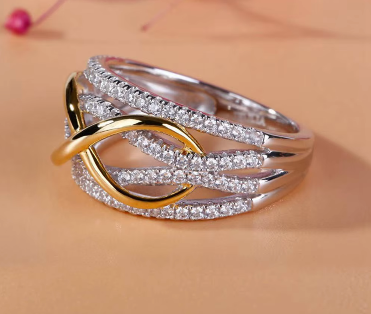 925 Sterling Silver Infinity Love Ring