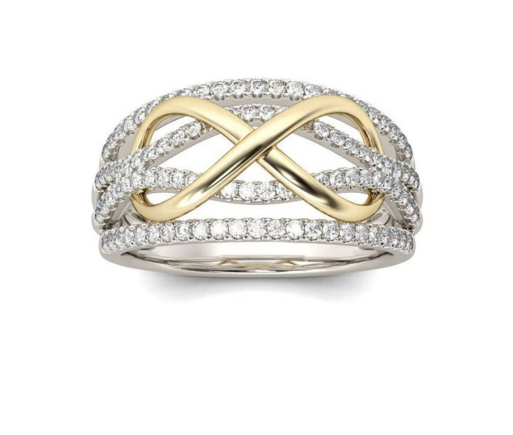 925 Sterling Silver Infinity Love Ring