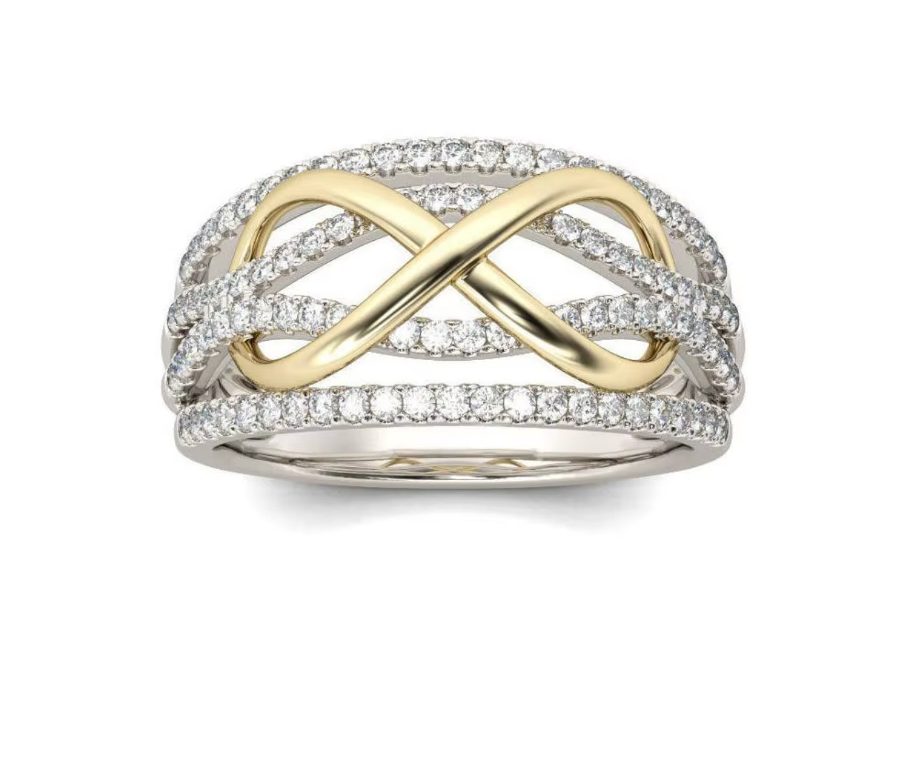 925 Sterling Silver Infinity Love Ring