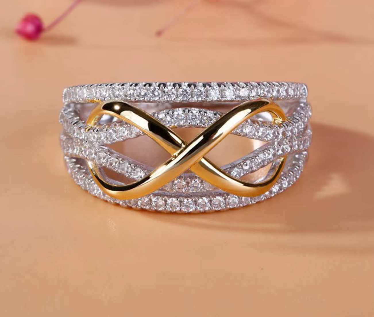 925 Sterling Silver Infinity Love Ring