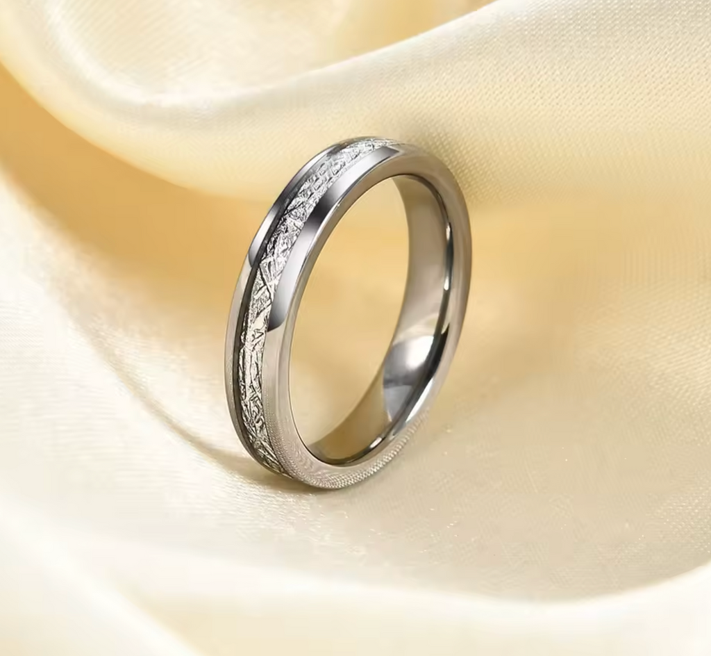 Rime Pattern Patterned Couple Ring Jewelry