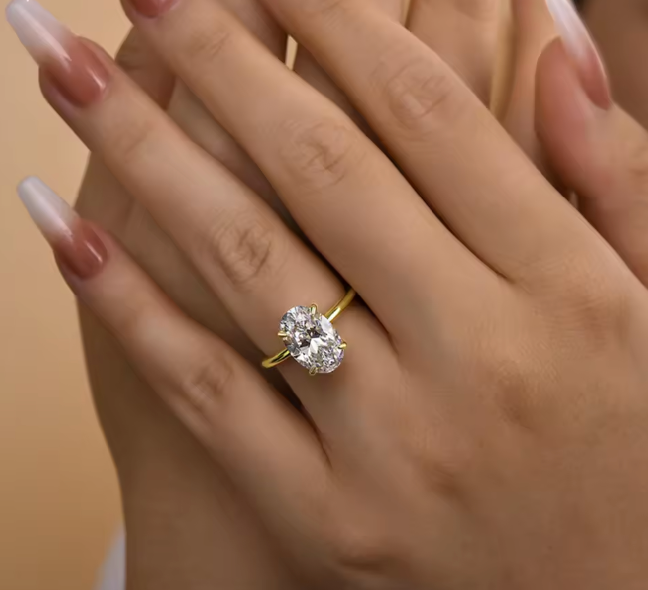 925 Sterling Silver Luxury Zircon Engagement Ring
